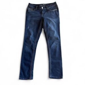 Ariya Deep Indigo Straight Leg Jeans